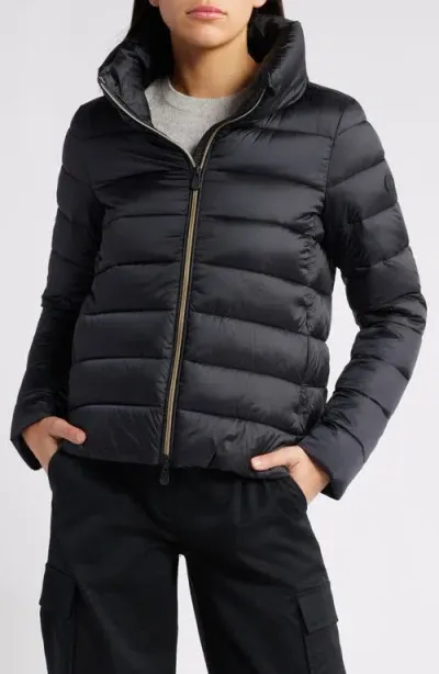 Save The Duck Elsie Water & Wind Repellent Puffer Jacket In Black