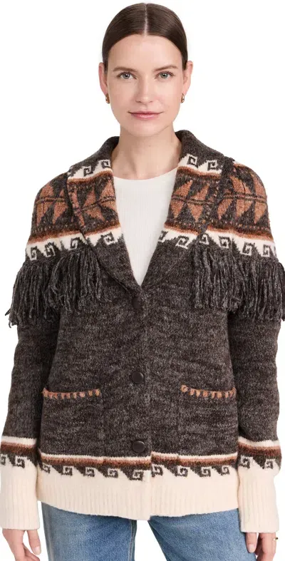 Saylor Ava Fair Isle Cardigan Multi