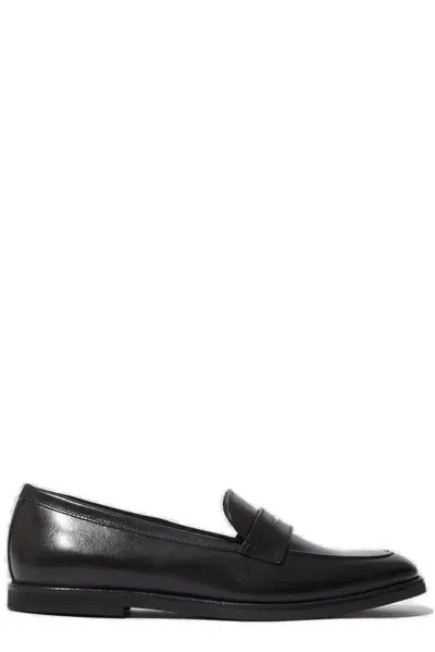 Scarosso Monica Penny Loafers In Black