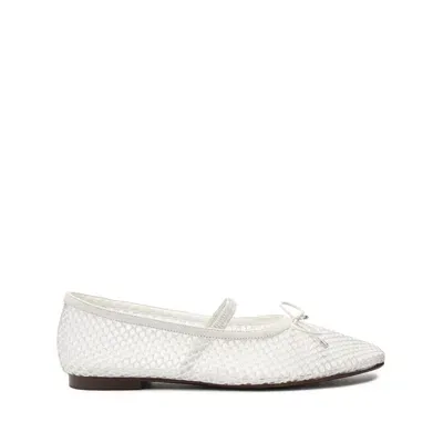 Schutz Arissa Mesh Flat In White