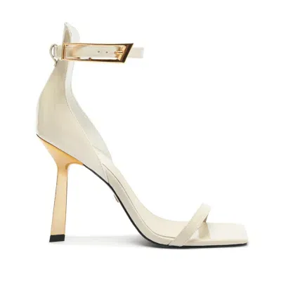 Schutz Ciara Ankle Strap Sandal In White