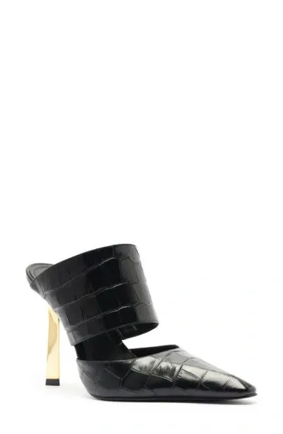 Schutz Ciara Pointed Toe Mule In Black