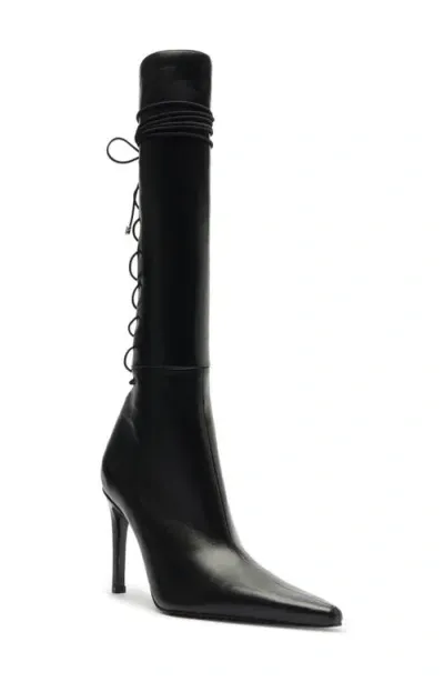 Schutz Gwen Pointed Toe Over The Knee Boot In Black