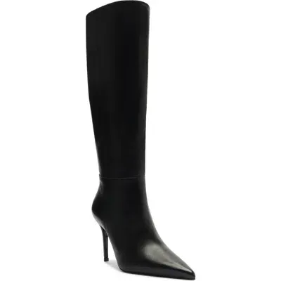 Schutz Mikki Up Knee High Boot In Black