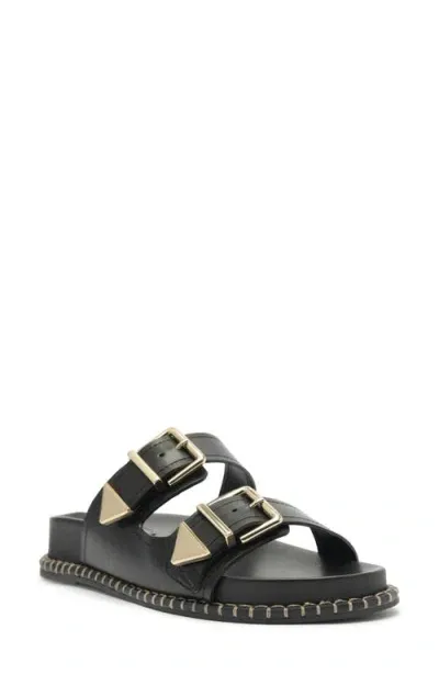 Schutz Naomi Sporty Slide Sandal In Black