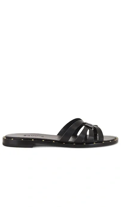 Schutz Phoenix Flat Sandal In Black