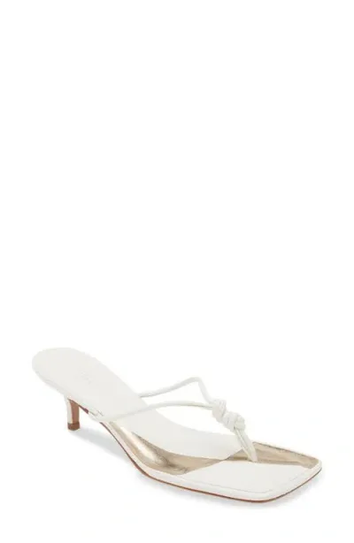 Schutz Poppy Stiletto Flip Flop In White