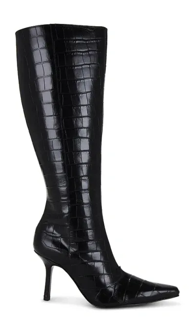 Schutz Woman Knee Boots Black Size 9.5 Soft Leather