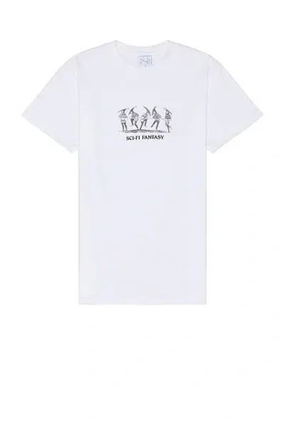 Sci-fi Fantasy Jester's Privilege Tee In White