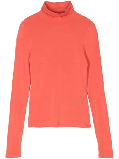 Scotch & Soda Fine-knit Sweater In Orange