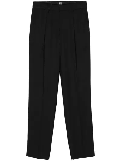 Scotch & Soda Pleated Trousers In Black