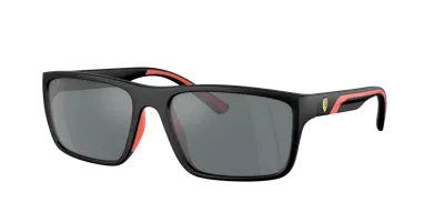 Scuderia Ferrari Man Sunglass Fz6003u In Grey Mirror Black