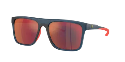 Scuderia Ferrari Man Sunglass Fz6006 In Mirror Red Blue