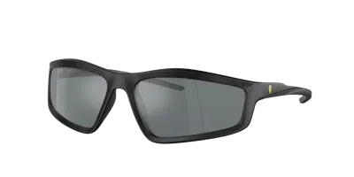 Scuderia Ferrari Man Sunglass Fz6007u In Grey Mirror Black