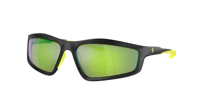 Scuderia Ferrari Man Sunglass Fz6007u In Lime Mirror Green