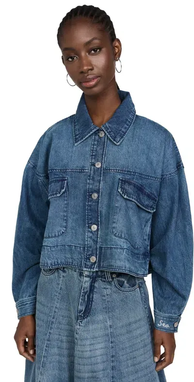 Sea Amari Denim Shirt Blue