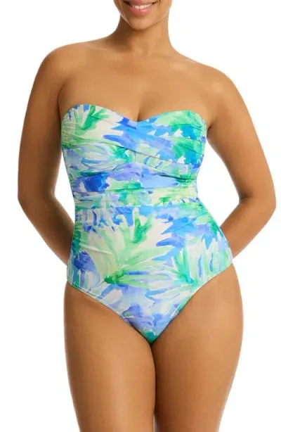 Sea Level Key Largo Bandeau One-piece Swimsuit In Blue