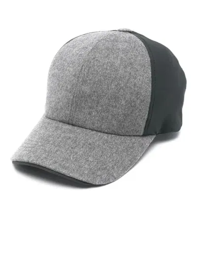 Sease Panelled-design Baseball Cap In Light Grey