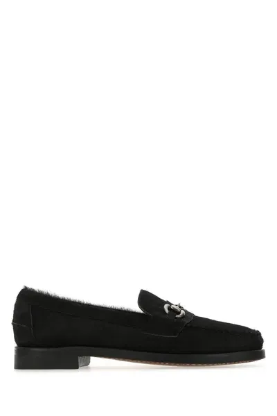 Sebago Black Calf Hair Joe Wild Loafers