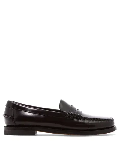 Sebago Classic Dan - Smooth Leather Moccasin In Black