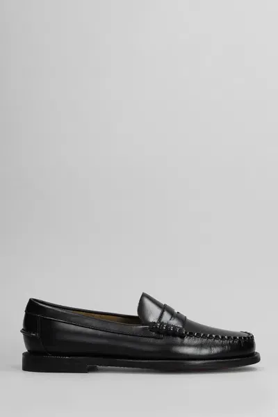 Sebago Classic Dan Loafers In Black Leather