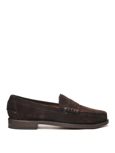 Sebago Mens Brown Suede Loafers