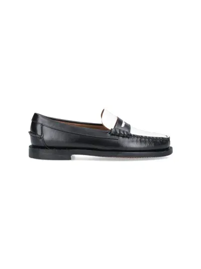 Sebago Classic Dan Leather Penny Loafers In Black