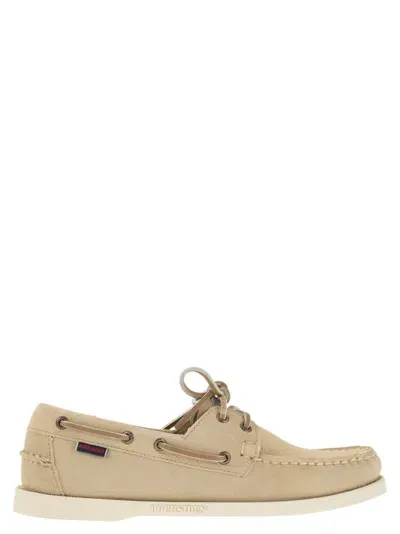 Sebago Portland Flesh - Suede Moccasin In Sand