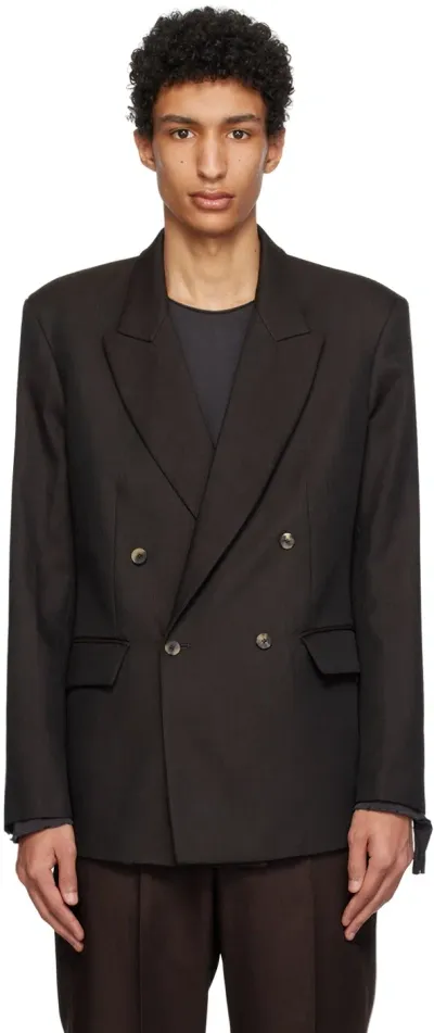 Second / Layer Brown Pico Blazer