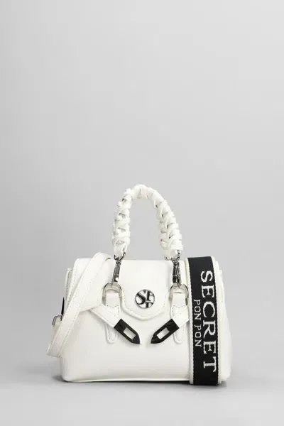 Secret Pon-pon Secret Pon Pon Quiny Small Shoulder Bag In White