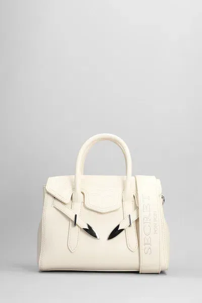 Secret Pon-pon Secret Pon Pon Yalis Rodeo Medium Shoulder Bag In White