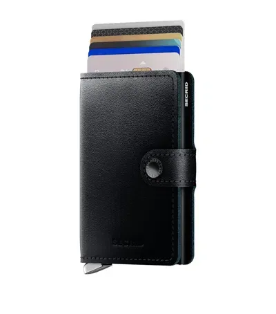 Secrid Leather Dusk Miniwallet In Black