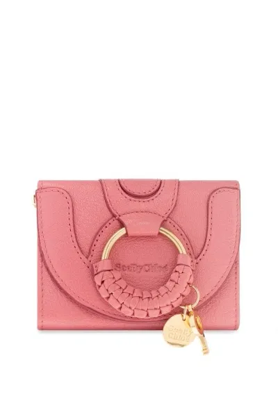 See By Chloé Pink Trifold Hana Wallet