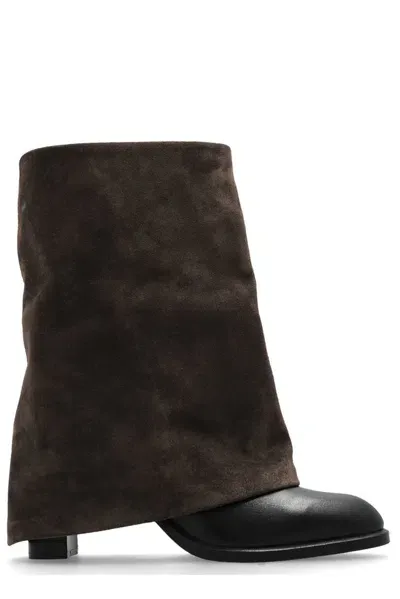 See By Chloé Melia Mixed Boots In Brown