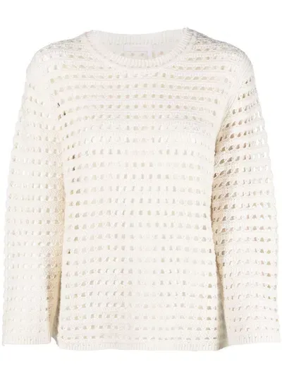 See By Chloé Open-knit Jumper In White