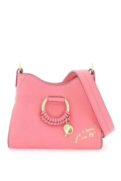 See By Chloé "small Joan Shoulder Bag With Cross In Pink