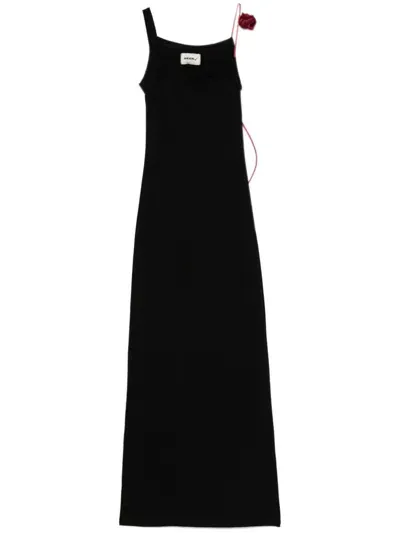 Seen Users Surrealist Maxi Dress In 黑色