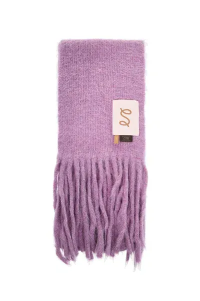 Séfr Fuzzy Scarf In Purple