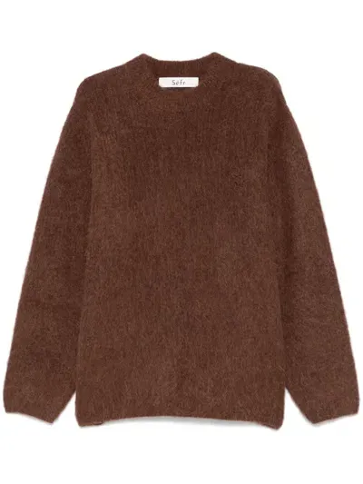 Séfr Haru Sweater In Brown