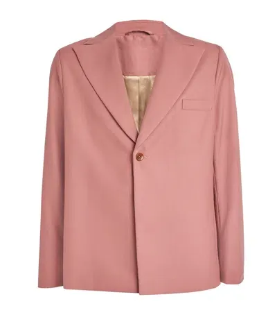 Séfr Wool-blend Blazer In Pink