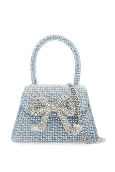 Self-portrait The Bow Micro Bag In Blue