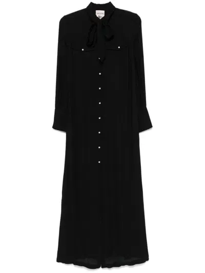 Semicouture Amelia Maxi Dress In Black