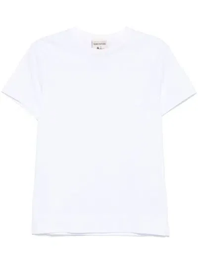 Semicouture Annetta Cotton T-shirt In White