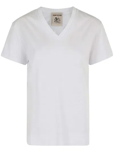 Semicouture Cotton T-shirt In White