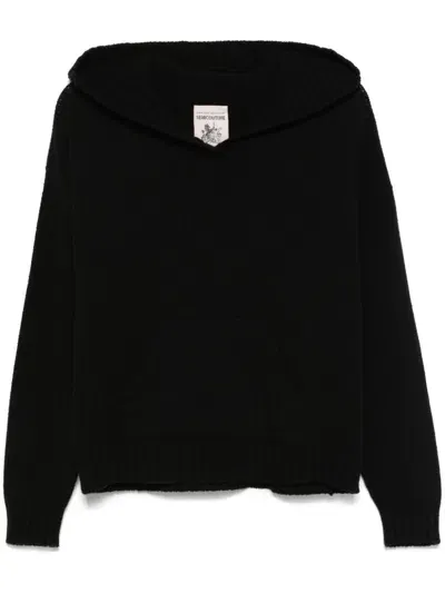 Semicouture Fiorella Hoodie In Black