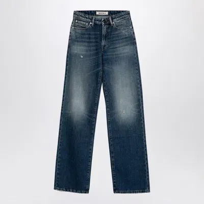 Semicouture Jennifer Washed Jeans In Blue