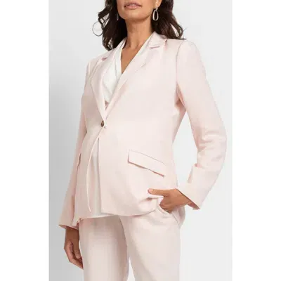 Seraphine Tailored Maternity Blazer In Pink