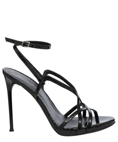 Sergio Levantesi Zeudi Heeled Sandals In Black