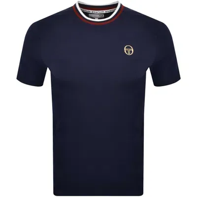 Sergio Tacchini Rainer T Shirt Navy In Blue