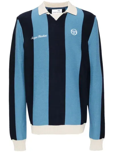 Sergio Tacchini Striped Jumper In Blue